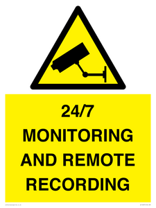 24/7 MONITORING AND REMOTE RECORDING